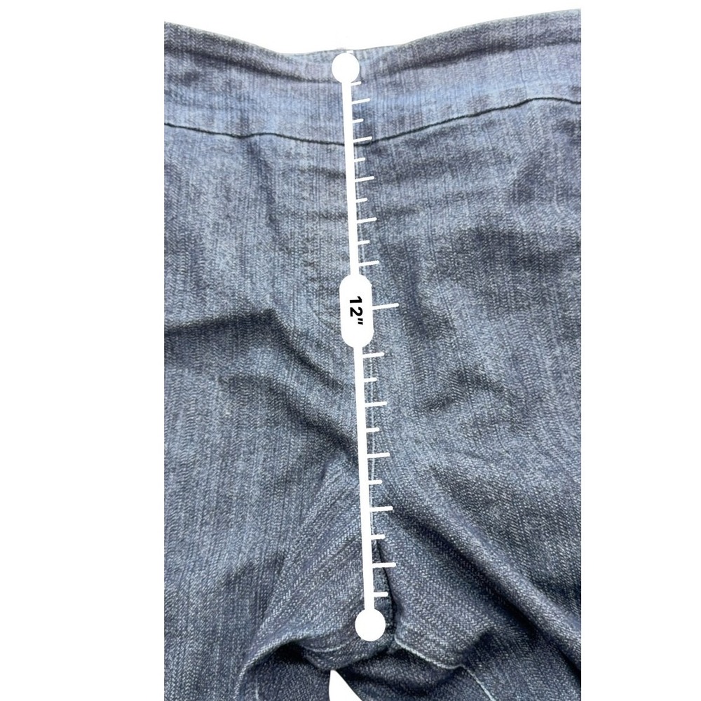 Coldwater Creek Womens Jeans 18W Denim Trouser Blue Stretch Pull On Wide Leg Leg - Picture 9 of 13